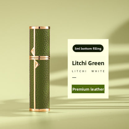 Flacon Parfum Rechargeable / Cuir & Or / Liner Verre