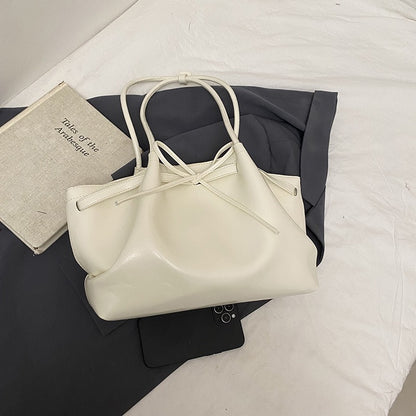 Sac Cabas en Osier avec Nœud Papillon — Style Coréen