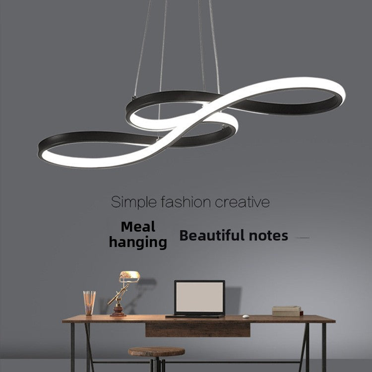 Lustre LED Moderne Tricolore Dimmable avec Télécommande
