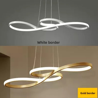 Lustre LED Moderne Tricolore Dimmable avec Télécommande