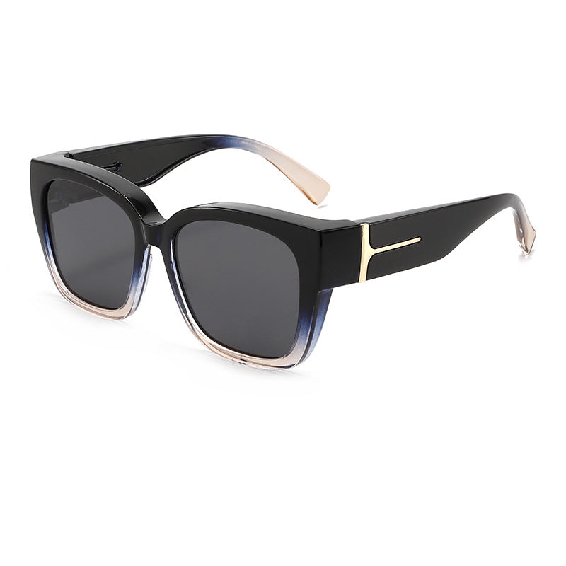 Lunettes de Soleil Clip-On Polarisées Monture Carrée