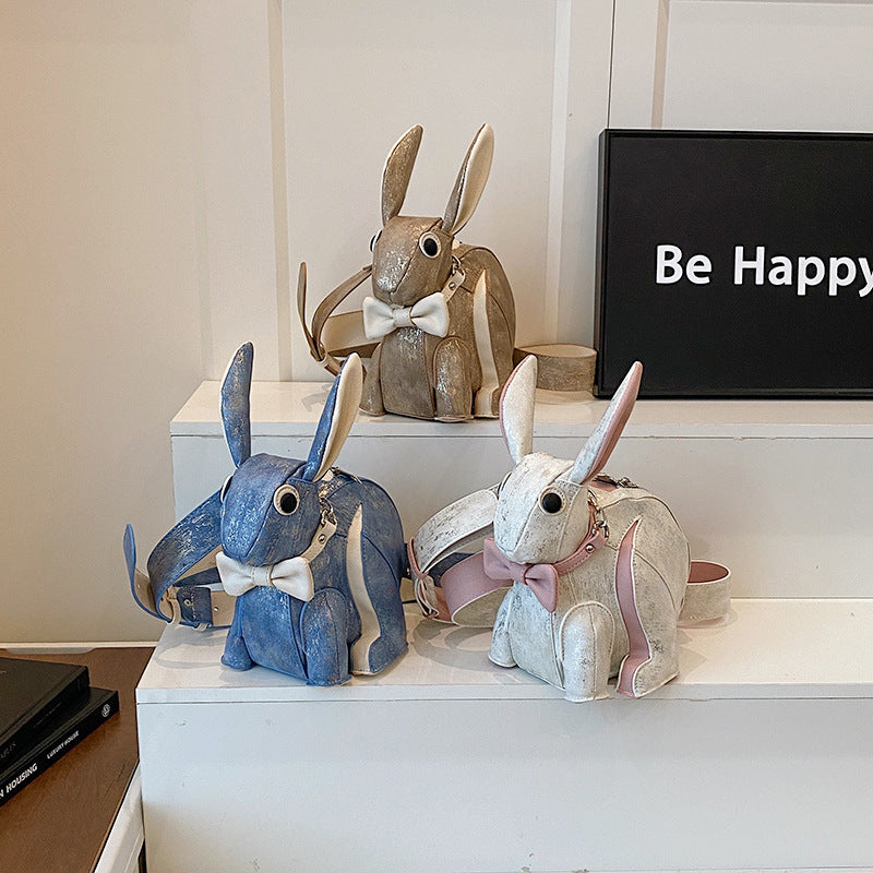 Sac Lapin 3D Sculpté PU — Niche & Tendance / 2 Coloris