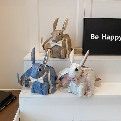Sac Lapin 3D Sculpté PU — Niche & Tendance / 2 Coloris