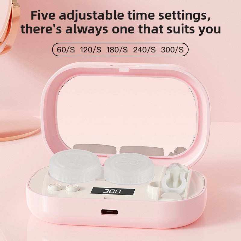 Nettoyeur de Lentilles de Contact Portable — Ultrasonique Pliant Automatique