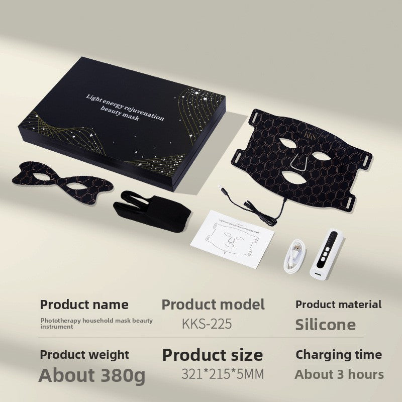 GlowMask Pro – Masque LED Photothérapie 4 Modes | Anti-Rides, Anti-Acné & Éclat