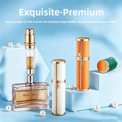Flacon Parfum Rechargeable / Cuir & Or / Liner Verre