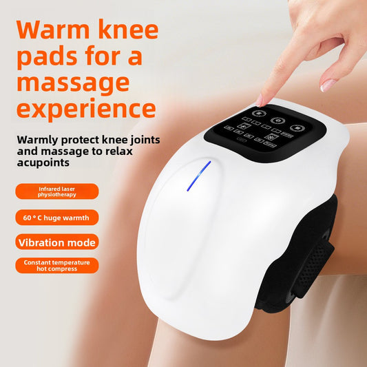 KneeRelax Pro – Draadloze Intelligente Kniemassager | Warmte, Vibratie, Laser & EMS