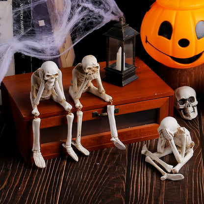 Décorations Squelettes en Résine - Lot de 3 Figurines