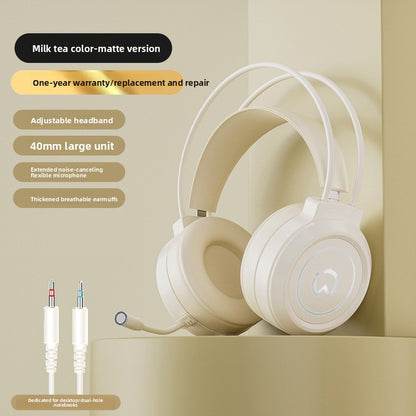 Bedrade Gaming Headset met Microfoon — USB & 3,5 mm, LED
