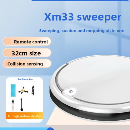 Robot Aspirateur Laveur Contrôle APP 6 Modes Réservoir 450ml