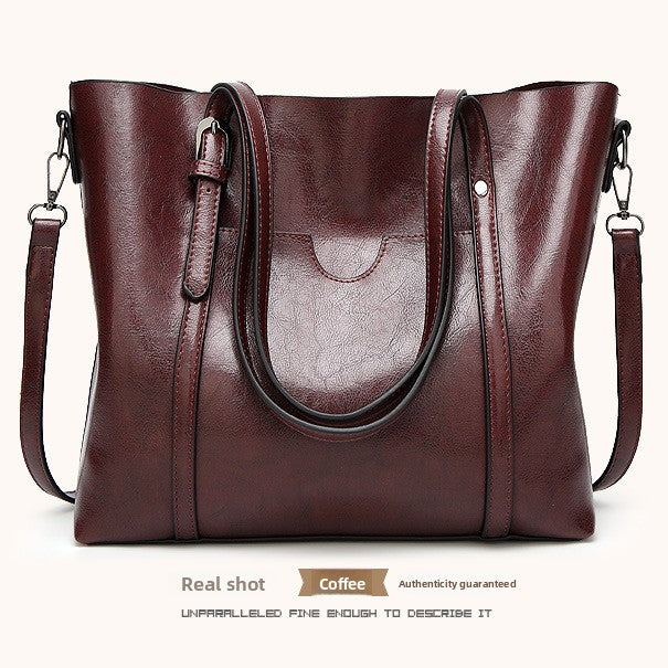 Cabas Femme en Cuir Véritable Grande Capacité