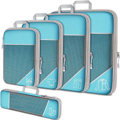 Lot de 5 organiseurs de valise / 4 Coloris