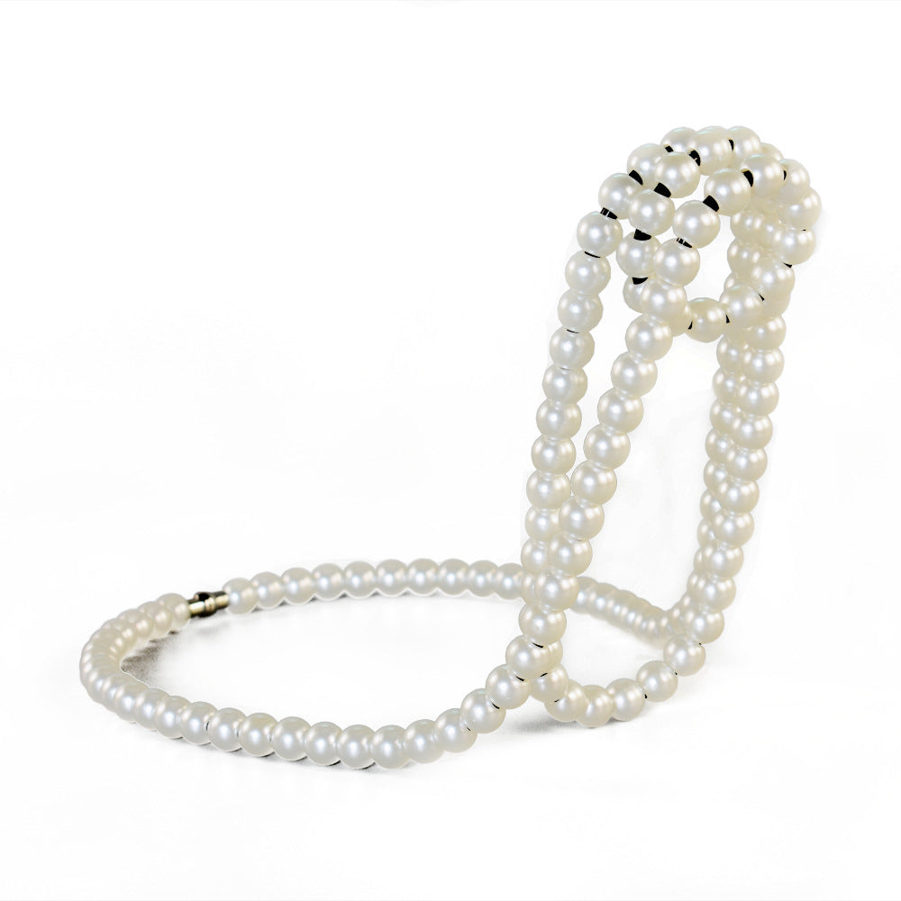 Porte-Bouteille Design Collier de Perles - 3 Coloris