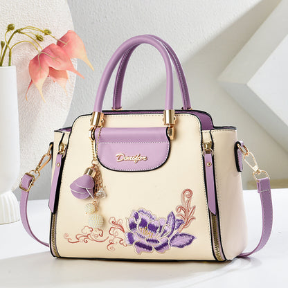 Sac À Main Brodé Style Chinois Bandoulière Réglable