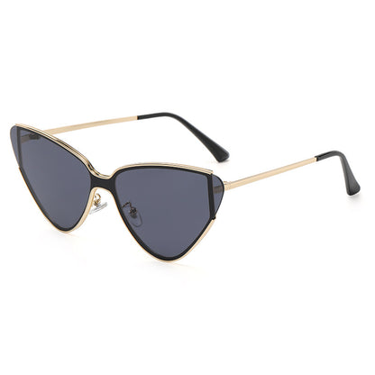 Lunettes de Soleil Œil de Chat Rétro Grande Monture