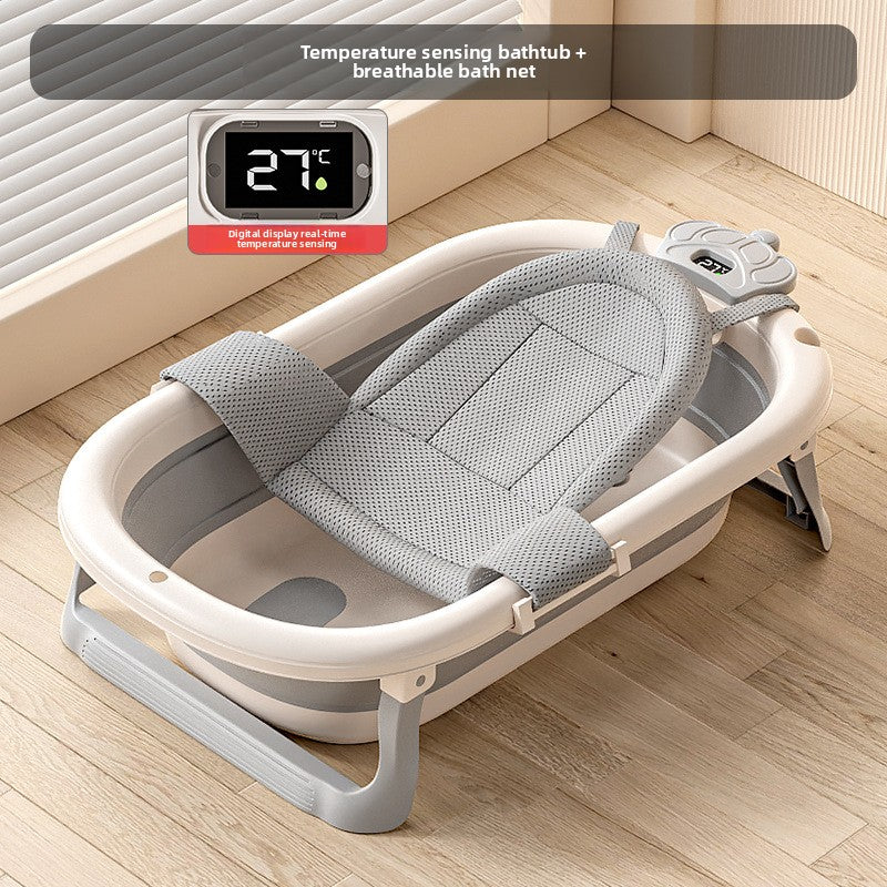 Opvouwbaar Babybadje — Pasgeborenen & Baby's, Zittend & Liggend, Thermometer