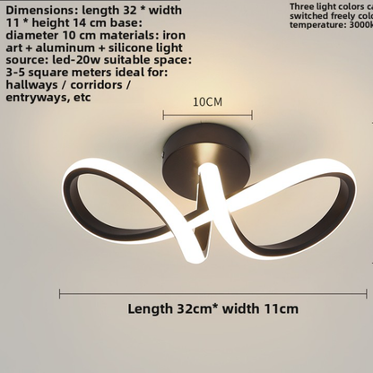 Plafonnier LED Design Minimaliste Tricolore – 5 Formes