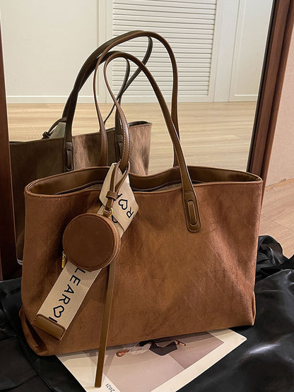 Tote Bag Flanelle Rétro — 4 Coloris