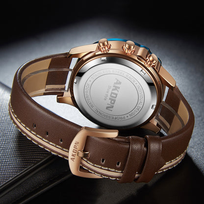 Montre homme à quartz avec calendrier