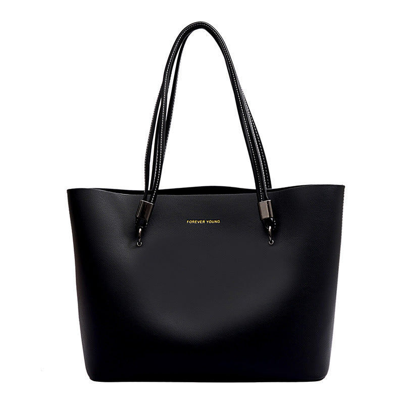Tote Bag PU Souple Texturé — 3 Coloris