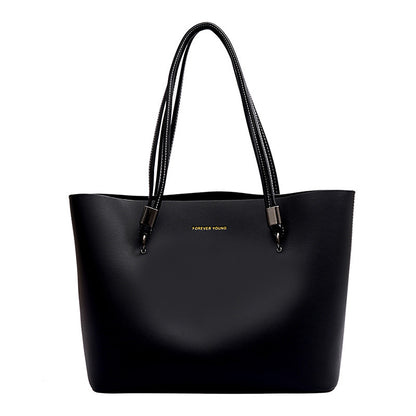 Tote Bag PU Souple Texturé — 3 Coloris