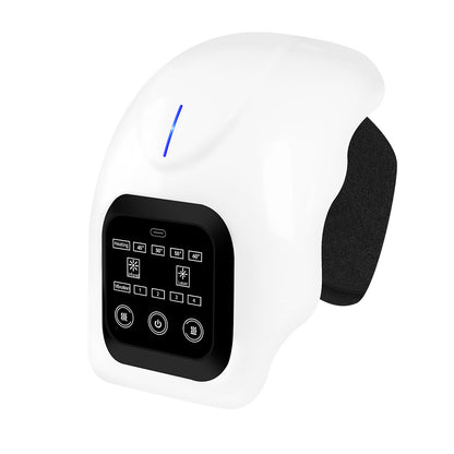 KneeRelax Pro – Masseur Genou Intelligent Sans Fil | Chaleur, Vibration, Laser & EMS