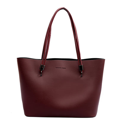Tote Bag PU Souple Texturé — 3 Coloris