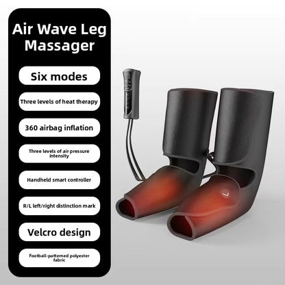 Masseur de Jambes Compression Air & Chaleur Infrarouge — 3 Sections / Télécommande LCD