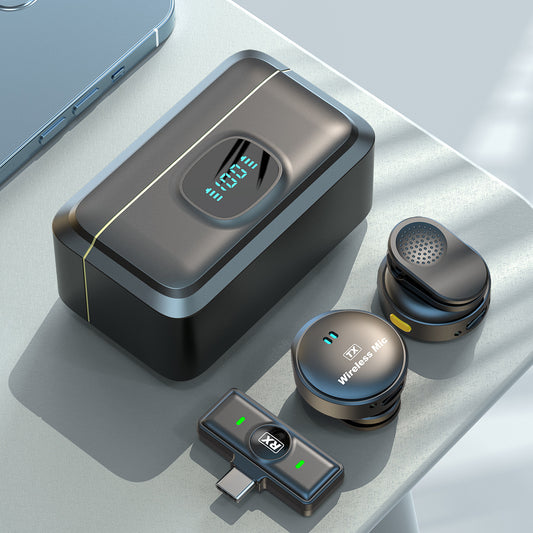 Microphone Cravate Sans Fil avec Réduction du Bruit — Bluetooth 5.3
