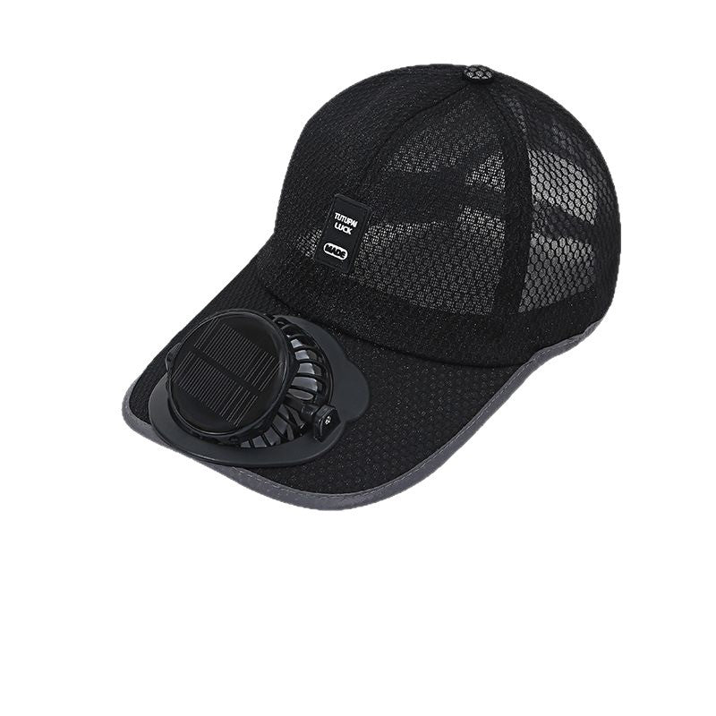 Casquette Ventilateur Solaire & Rechargeable USB