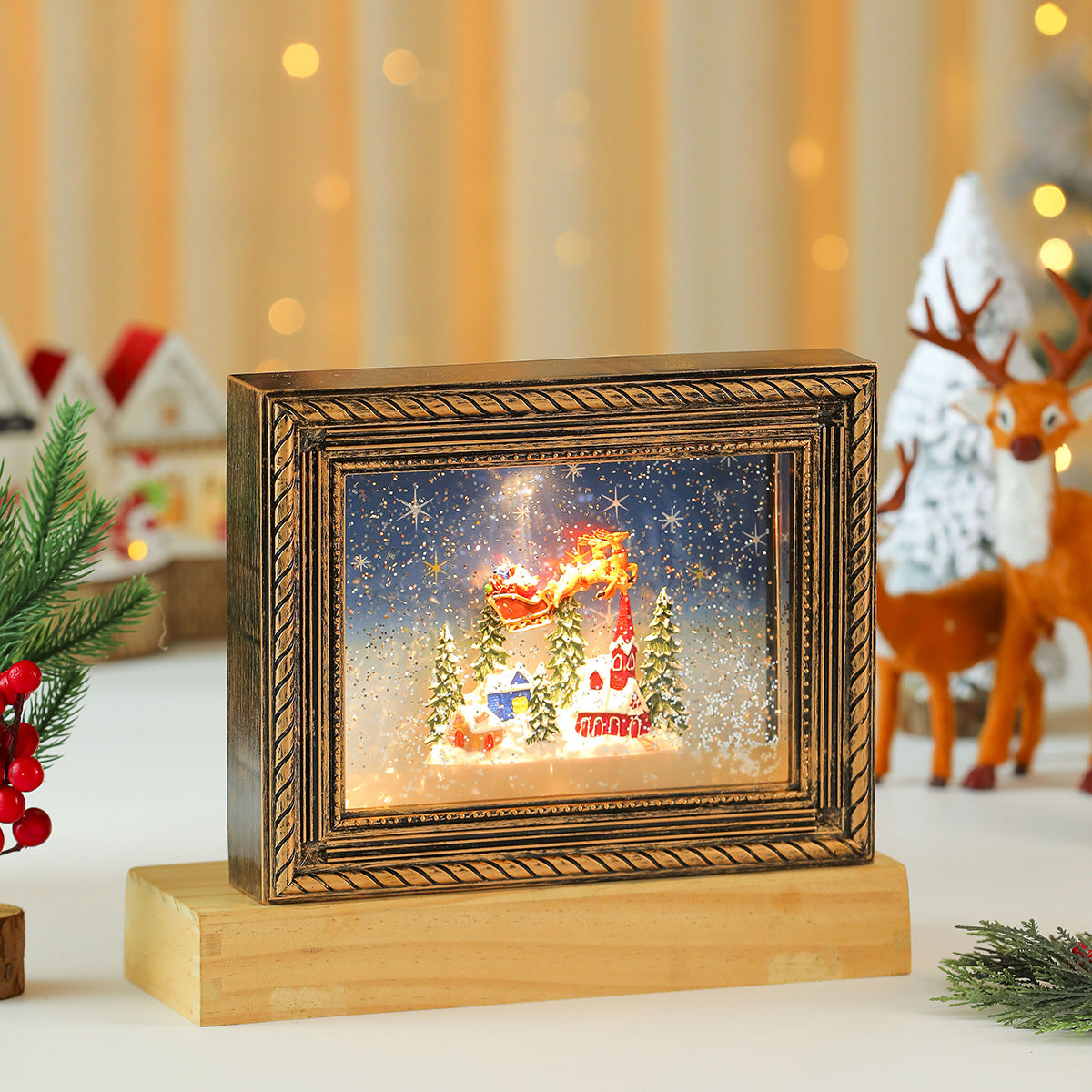Verlichte en muzikale kerstlijst
