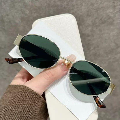 Lunettes de Soleil Ovales Anti-UV Tendance