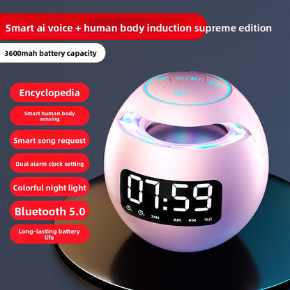 Horloge Enceinte Bluetooth avec Alarme
