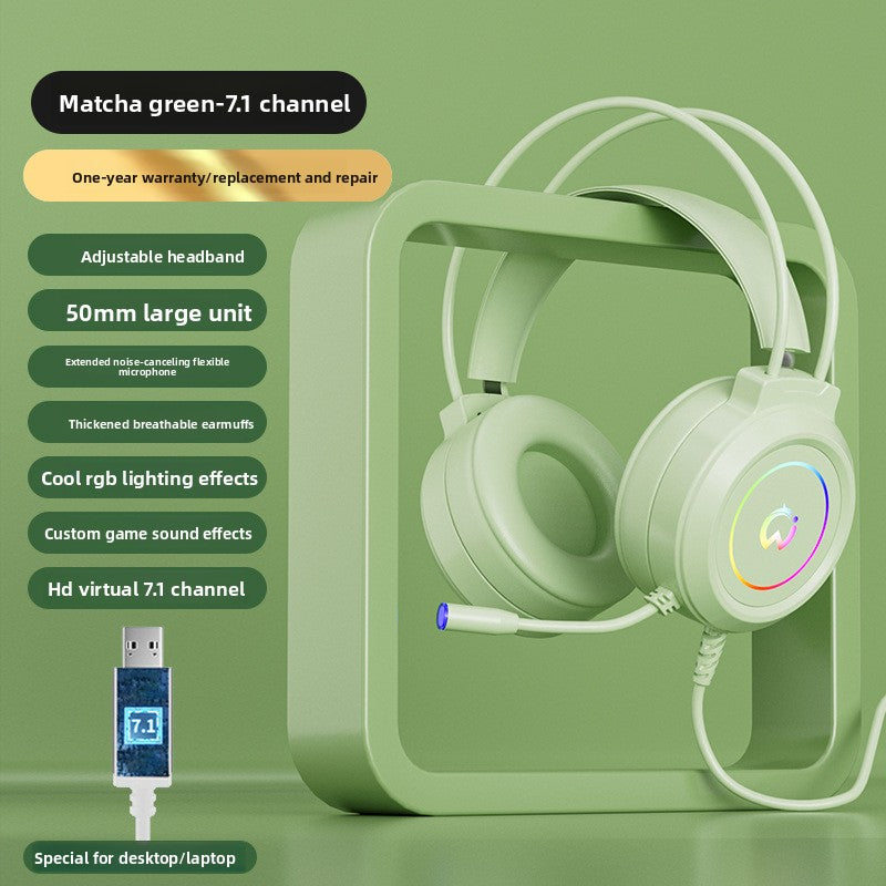 Bedrade Gaming Headset met Microfoon — USB & 3,5 mm, LED