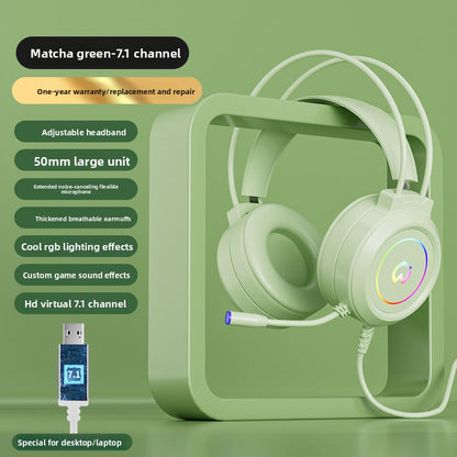 Bedrade Gaming Headset met Microfoon — USB & 3,5 mm, LED
