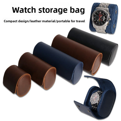 Boîte de Rangement pour Montres en Cuir PU — 3 Emplacements