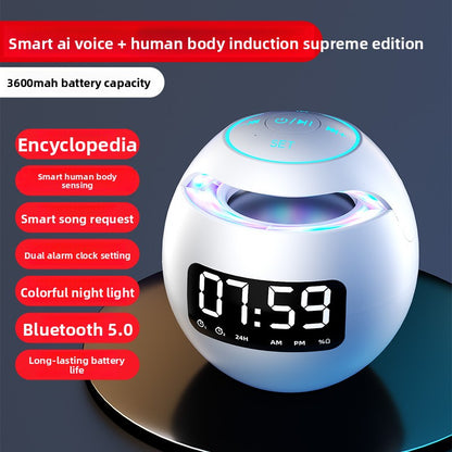 Horloge Enceinte Bluetooth avec Alarme