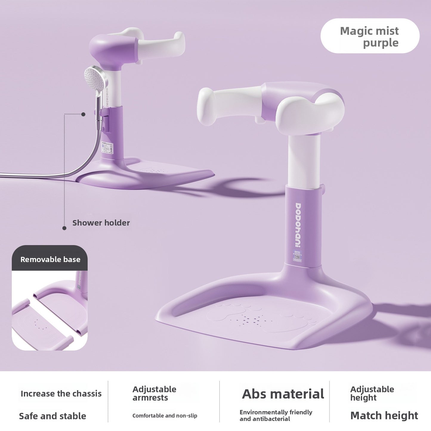 Antislip opvouwbare babybadstandaard