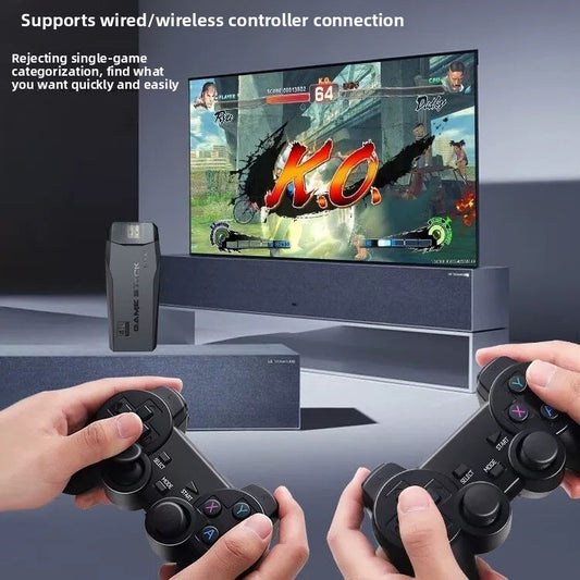 Console de Jeu M8 — 4K HDMI, 2 Manettes Sans Fil, 64/128 Go, Jeux Rétro