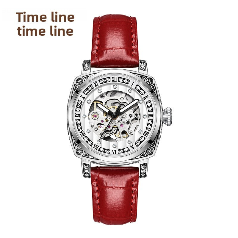 Uniseks Vintage Automatisch Skelet Horloge