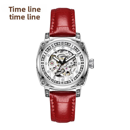 Uniseks Vintage Automatisch Skelet Horloge