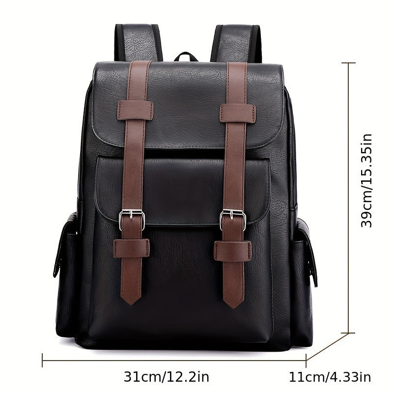 Sac à Dos Cuir Souple Grande Capacité — Style Rétro Voyage
