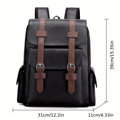 Sac à Dos Cuir Souple Grande Capacité — Style Rétro Voyage