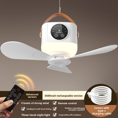 CeilingFan Smart – Ventilateur Rechargeable LED & Télécommande